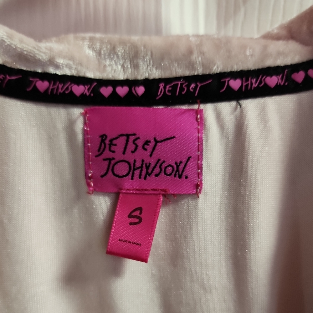 Betsey Johnson Pink and White Garment